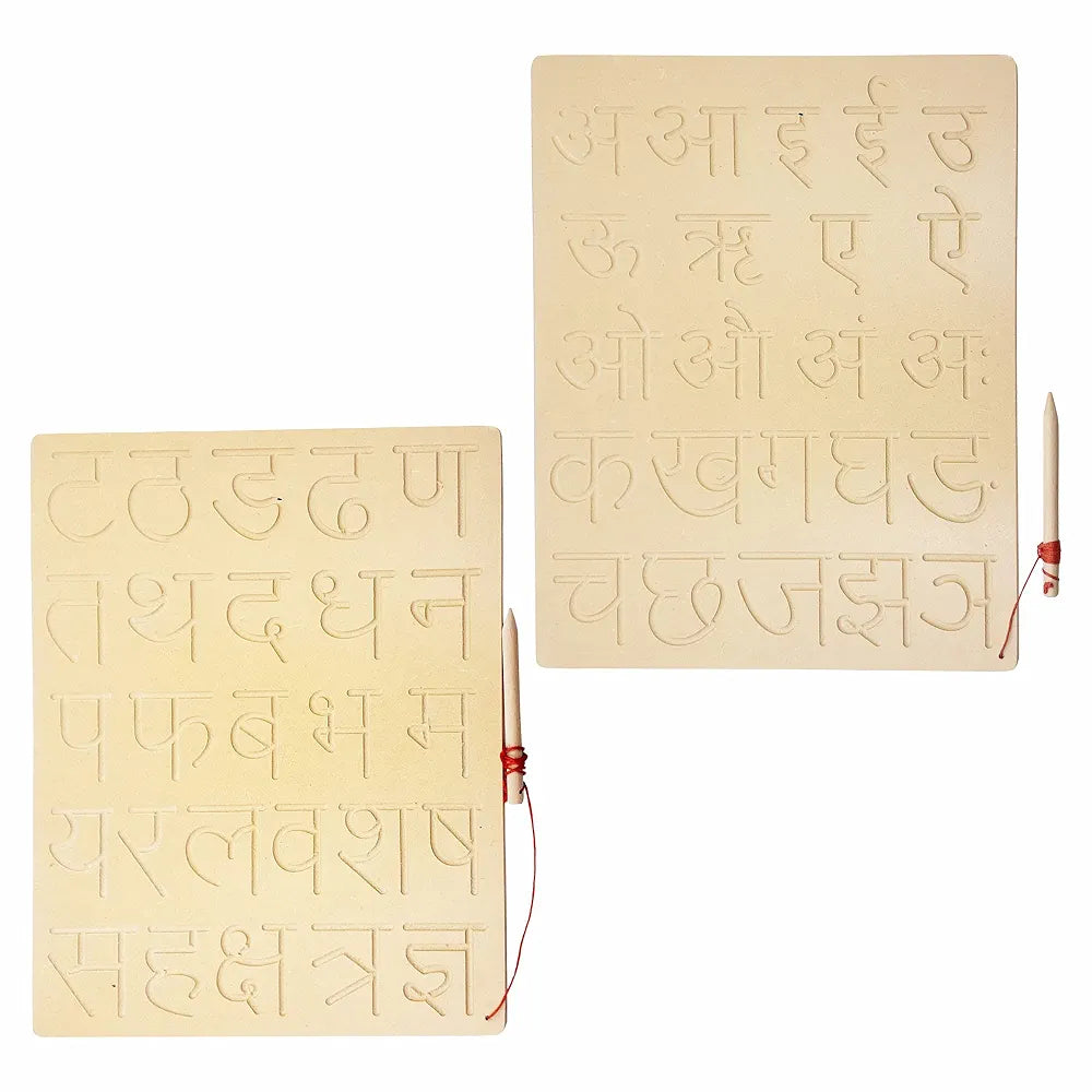 Tantrums Tracing Hindi Board for Leaning Hindi Varnmala and Swar| Education Puzzle Learning Aid for Kids