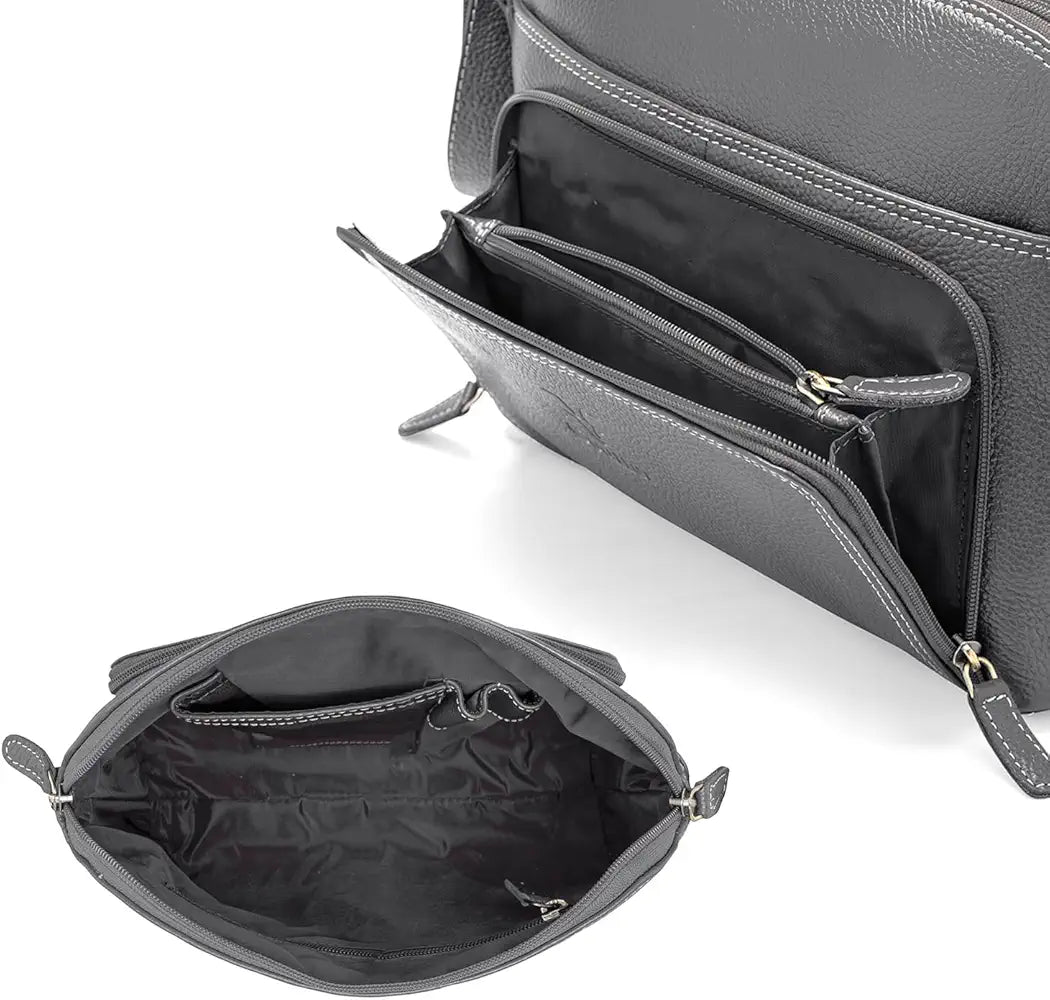 Goatter Genuine Leather Casual Sling Bag for Girls and Women