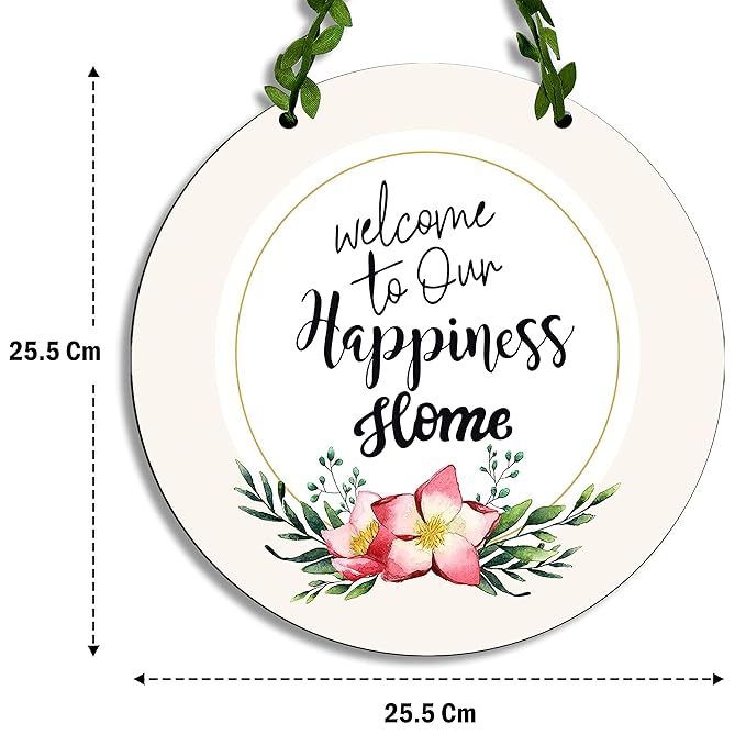 Sehaz Artworks Home Decor Items for Living Room Welcome Home Wall Hanging Only Wall -1-0020