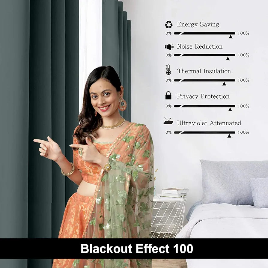 Divine Casa 5 Feet Blackout Window Curtain Thermal Insulated Noise Reducing & Room Darkening Polyester Panel Elegant Opaque Single Curtain Colour Rosybrown (Pack of 1)