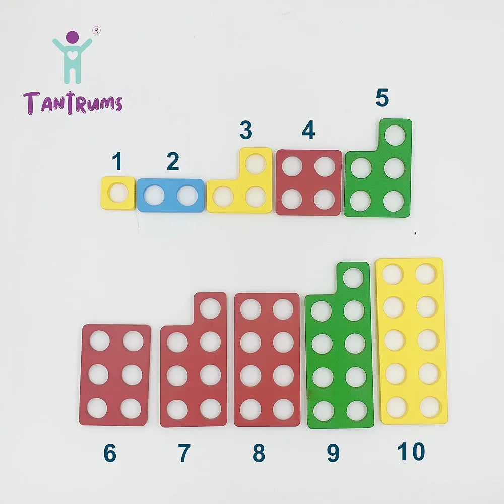 Tantrums Colourful Numicon Math Counting Magic Game Teach Counting Numbers Addition Subtraction to Kids from 3 Years to 5 Years