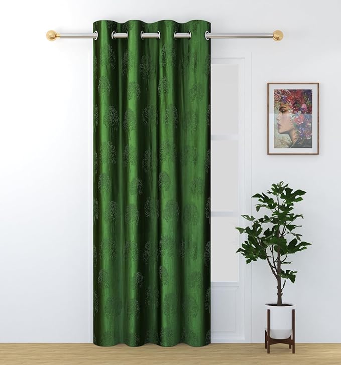 Fresh From Loom Window Curtains 6 Feet Long High Tenacity Yarn Polyester Punch Curtains Premium