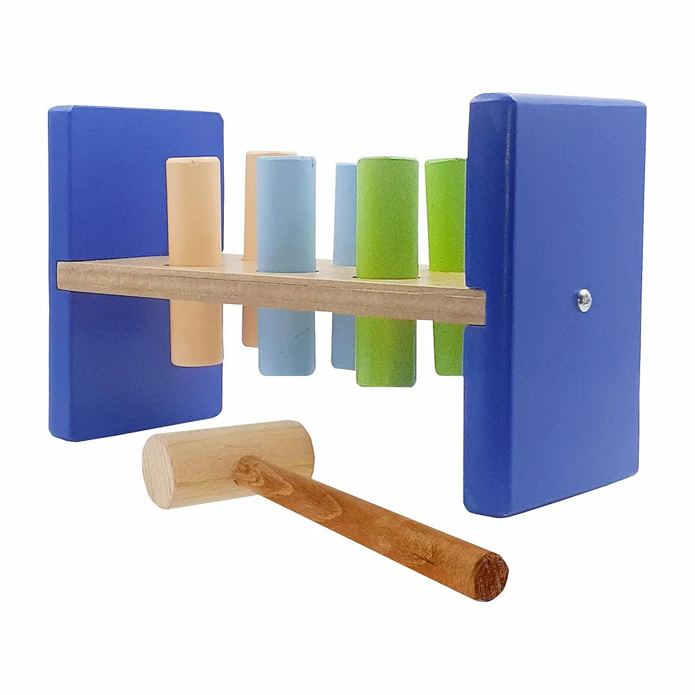 Tantrums Cobbler Bench 6 Pegs with Hammer to Build Hand Eye Concentration Motor Skills Cause and Effect - Kids