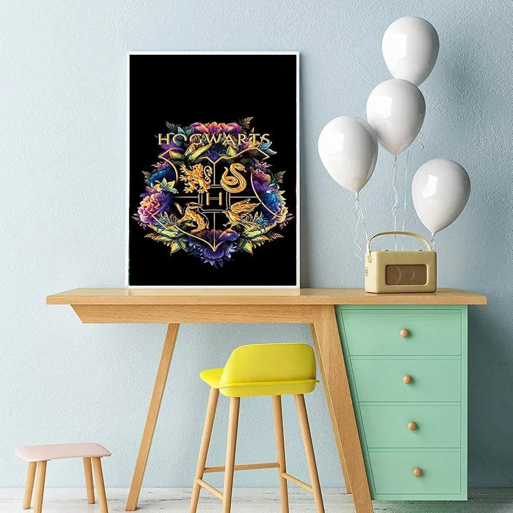 TREXEE Diamond Painting Kit Harry Potter Diamond Painting Rhinestone Embroidery Pictures Diamond Painting for Adults & Kids for Art Wall Decor Gift for Kids and Adults