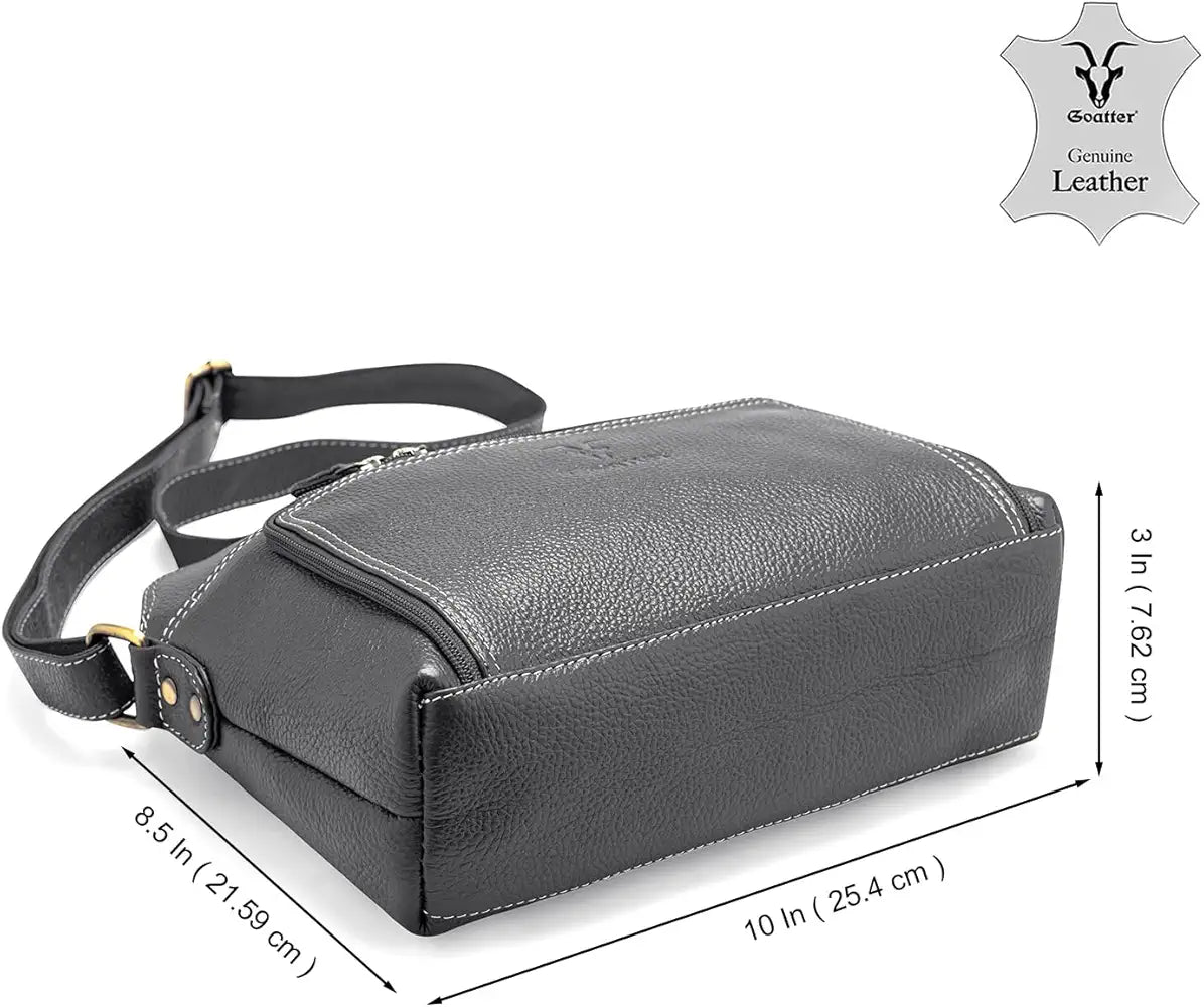 Goatter Genuine Leather Casual Sling Bag for Girls and Women