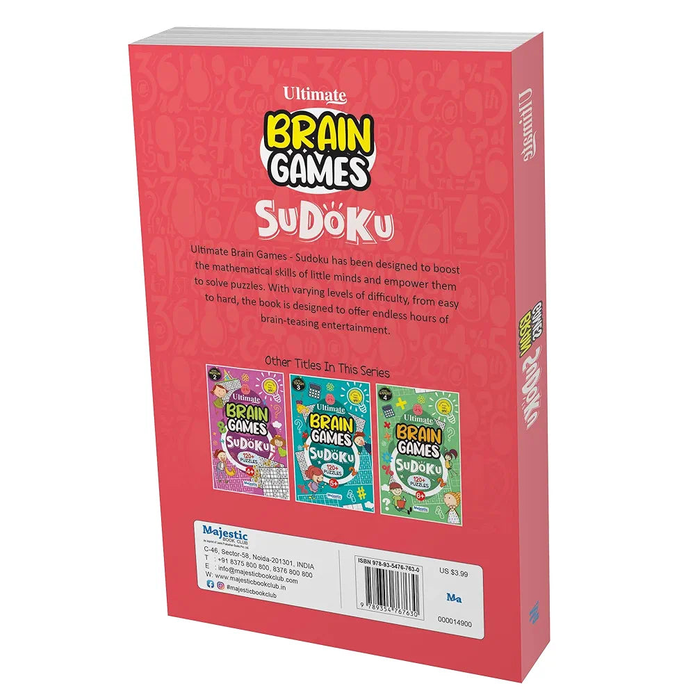 Sudoku Level 1 Easy for Kids - Ultimate Brain Games: 120+ Simple Brain-Boosting Puzzles for Young Minds - | The Book Tree Books