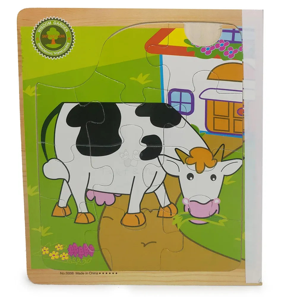 Trinkets & More – 6 in 1 3D Book Jigsaw Puzzle | Animal Themed for Toddlers Kids 2+ Years