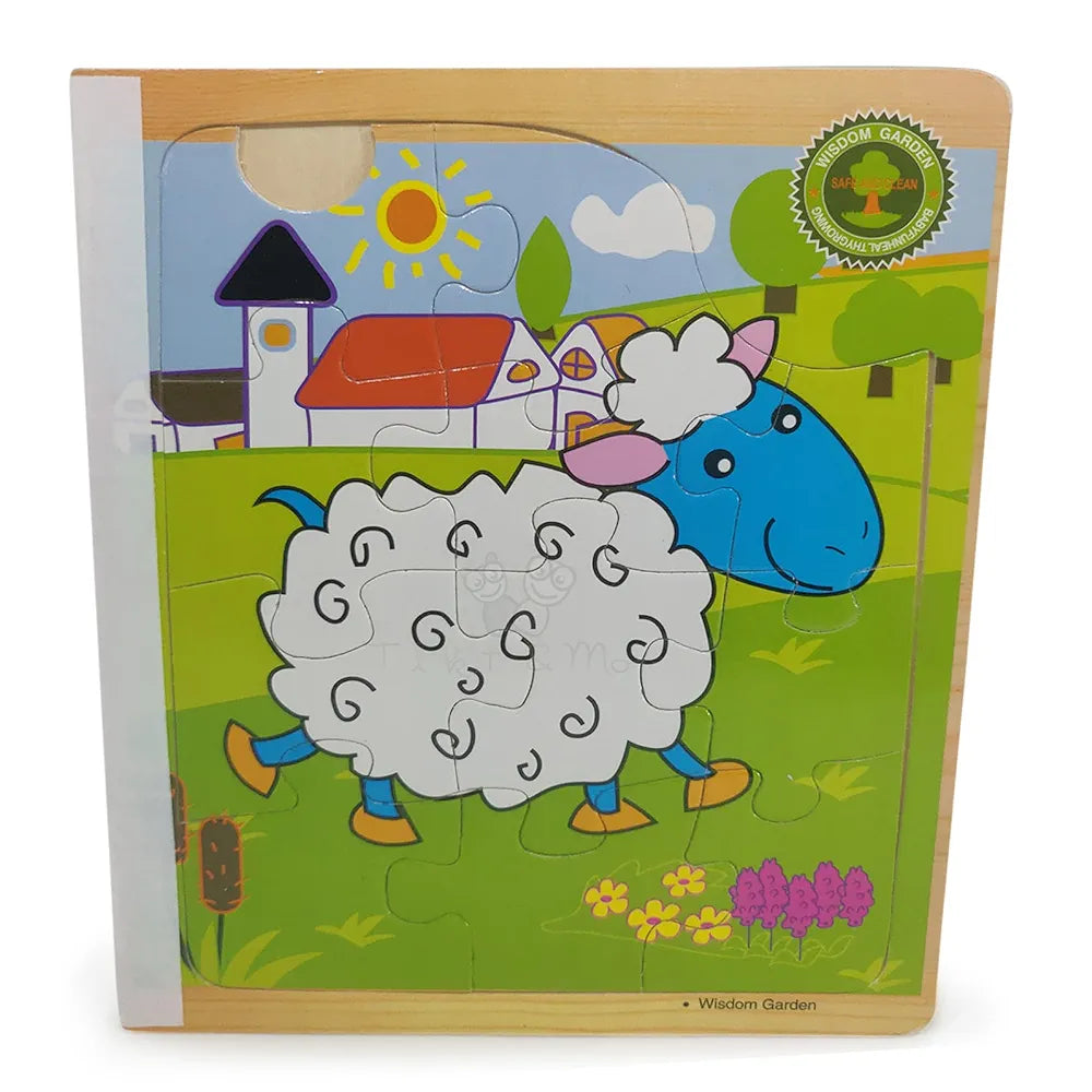 Trinkets & More – 6 in 1 3D Book Jigsaw Puzzle | Animal Themed for Toddlers Kids 2+ Years