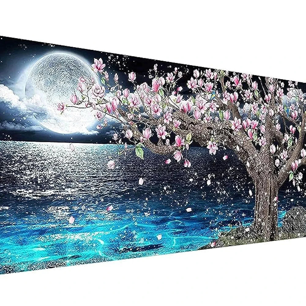 TREXEE Large Size 5D Diamond Painting by Number Kit for Adults & Kids - Beginner DIY Full Drill Embroidery Cross Stitch Pictures Art Kit