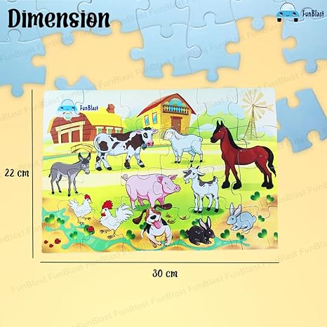 FunBlast Pet Animal Jigsaw Puzzle for Kids Jigsaw Puzzle for Kids