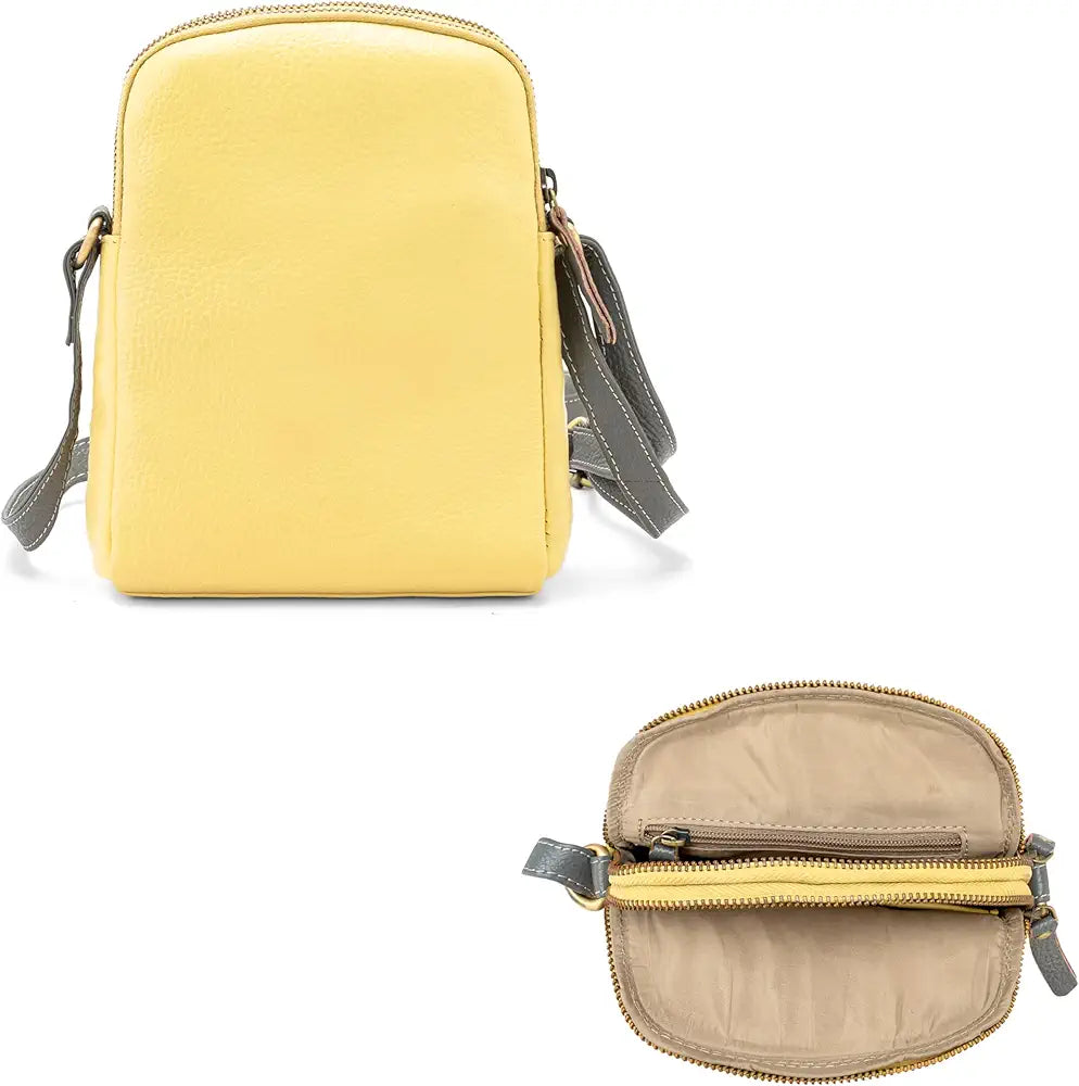 Goatter Genuine Leather Small Sling Cross-Body Bag For Girls And Women's