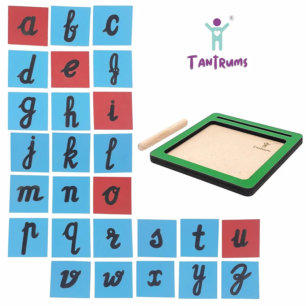 Tantrums Coloured Sand Paper with Tray| Learning Fun Education Puzzle Learning Aid for Kids