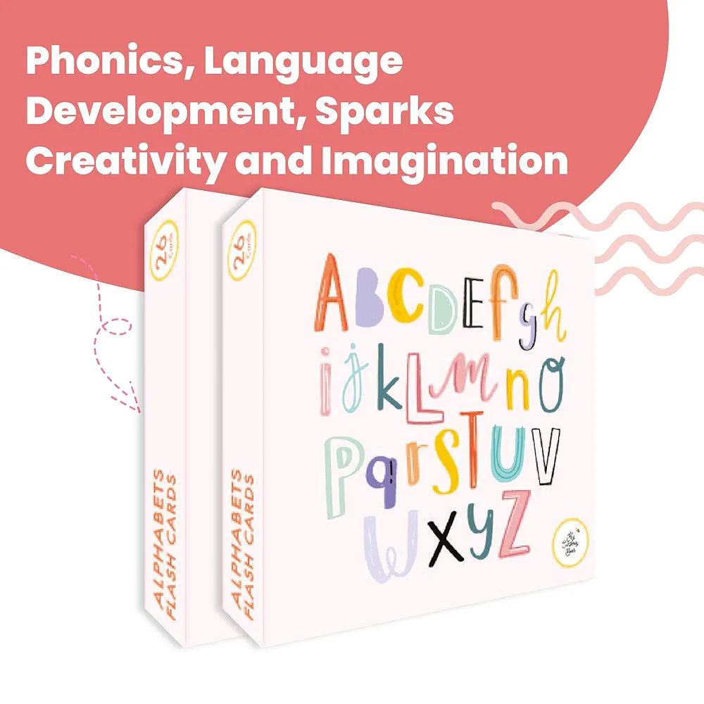 The Curious Bees - Alphabets Flash Cards for Kids | ABC Tracing Laminated Flash Cards | Letter Recognition | Early Phonics Skills Development | Early Learning Alphabets Games