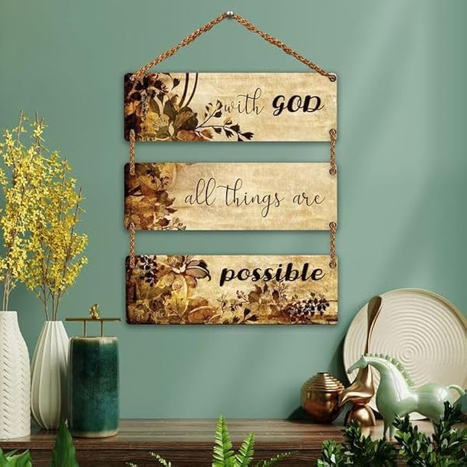 Sehaz Artworks Wall Decor Items for Bedroom Decorative Items for Home Bible Verse Christian-3-0008