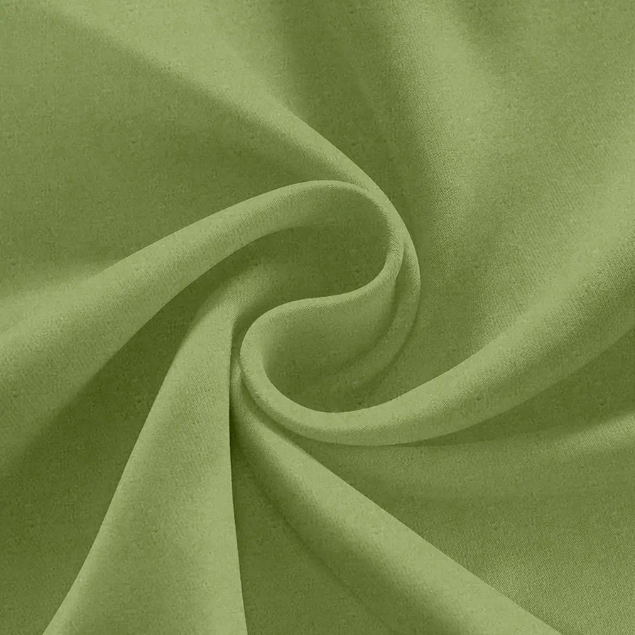 Divine Casa Velvet Blackout Window Curtain 5 Feet Premium Thermal Insulated & Noise Reducing Room Darkening Panel for Bedroom Colour Olive (Pack of 1)