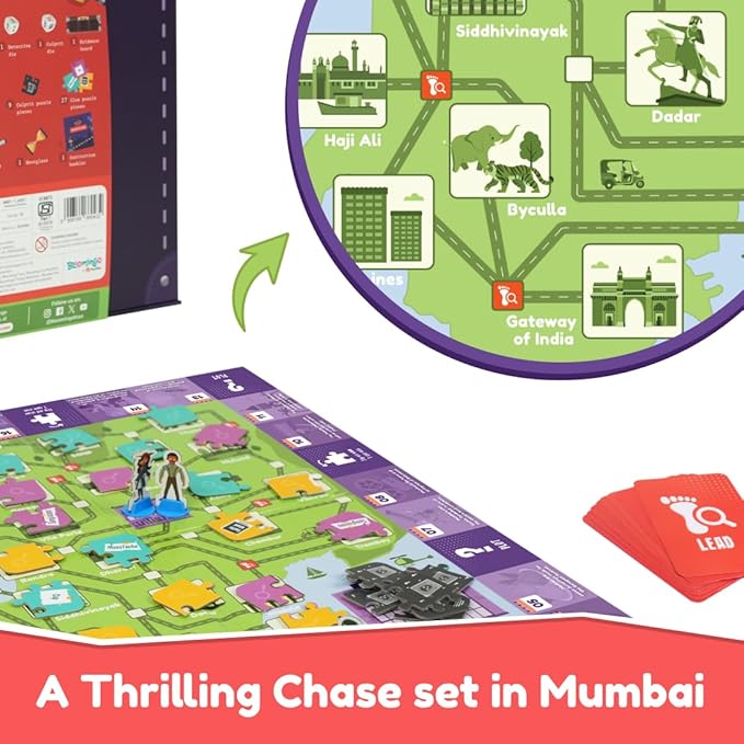 Bloomingo Pretend Play Kit Young Detective Mumbai Files | Become a Detective & Solve Thrilling Mysteries in Mumbai