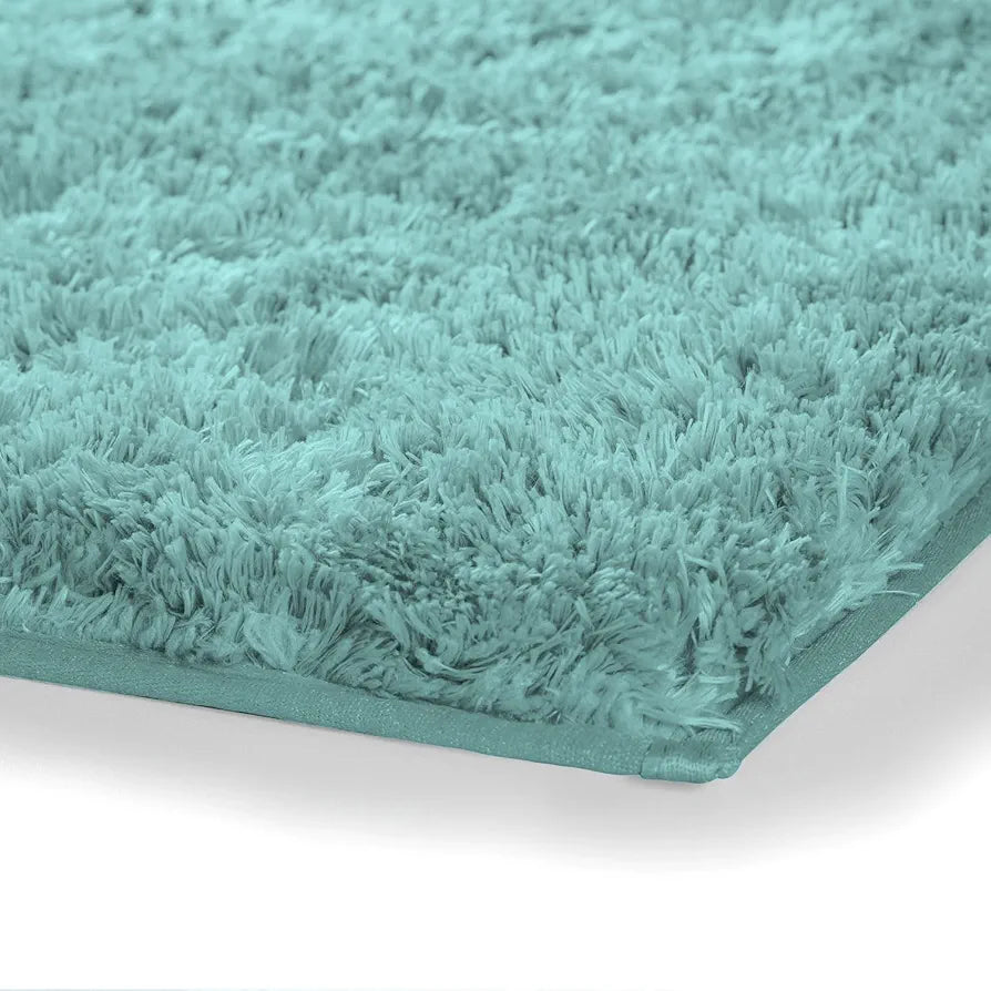 Luxe Home International Microfiber Runner Super Soft Non Slip Vegas Rugs For Bedroom 2X5 Ft Colour Aqua