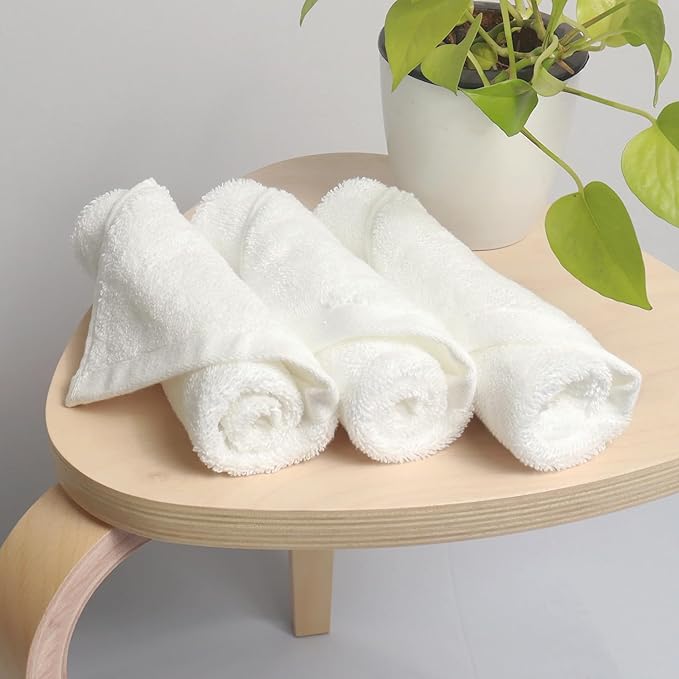 Heelium Bamboo Face Towel Ultra Absorbent & Odour-Free 3X Softer Than Cotton Towels