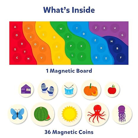 Skillmatics Magnetic Matching Activity The Alphabet Rainbow Preschool Learning Toy