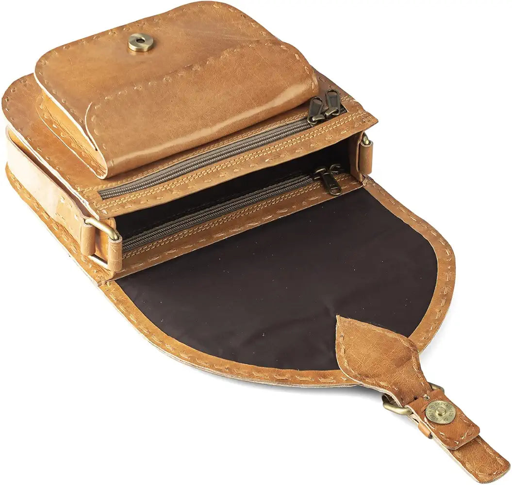 Goatter Genuine Leather Crossbody Sling Bag For Women