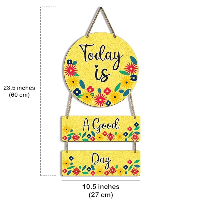 Sehaz Artworks Wooden Wall Hangings for Home Decoration Home Decor Items for Living Room Positive Quotes