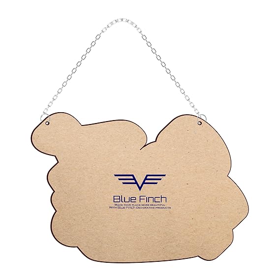 Blue Finch Wall Hanging Decor Good Vibes Home Decor Item For living Room and Bedroom