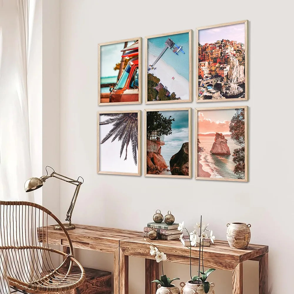 Kotart Travel Theme Digital Painting Travel Inspired Wall Art Prints E