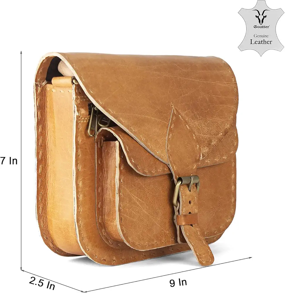 Goatter Genuine Leather Crossbody Sling Bag For Women