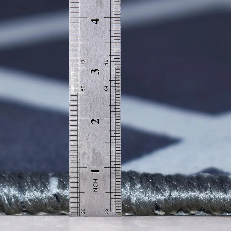 ishro home Feet 3D Jet Multi Printed Carpet Rug Runne Colour Persian White 3 x 5 Feet