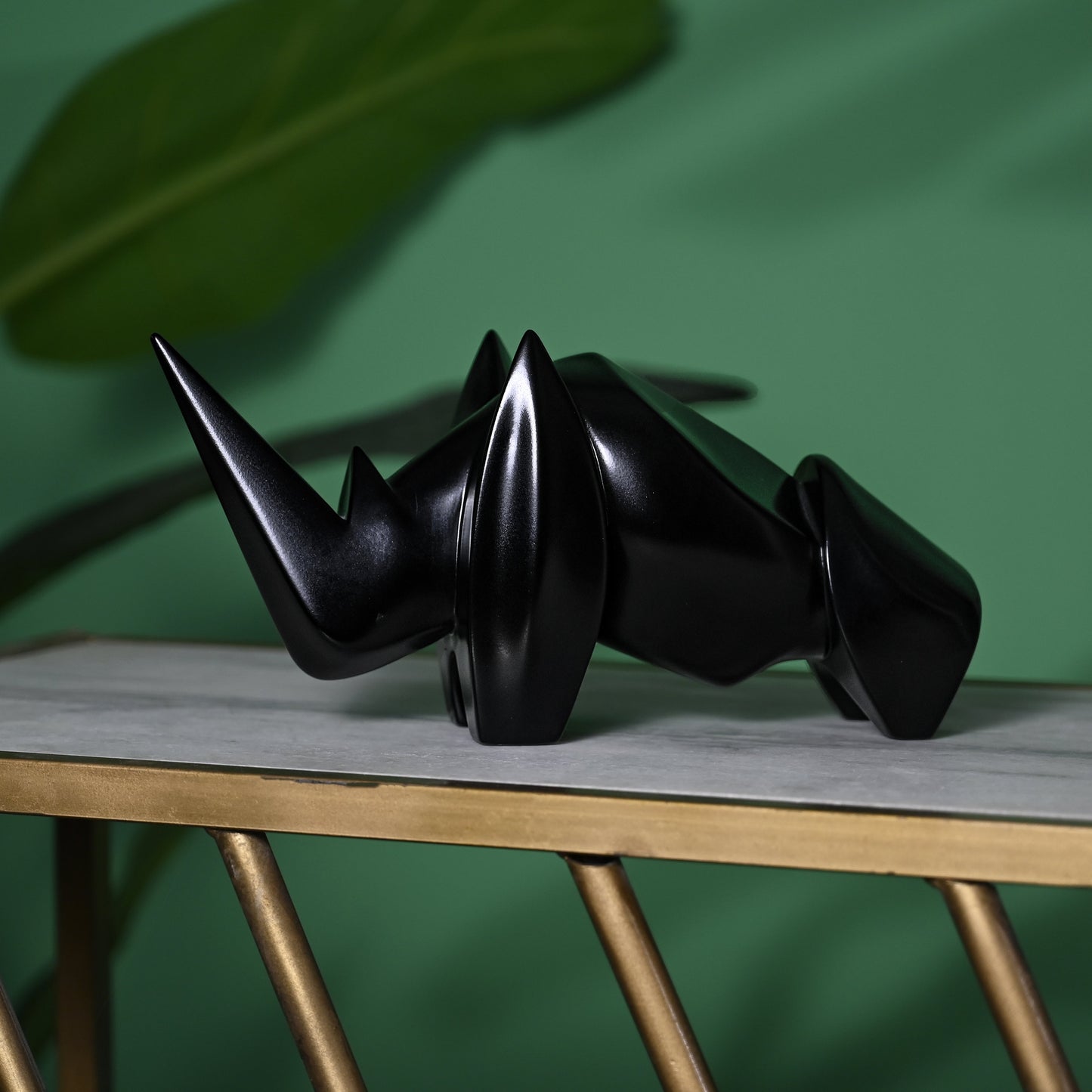 Artarium Abstract Art Rhino Figurine Idol