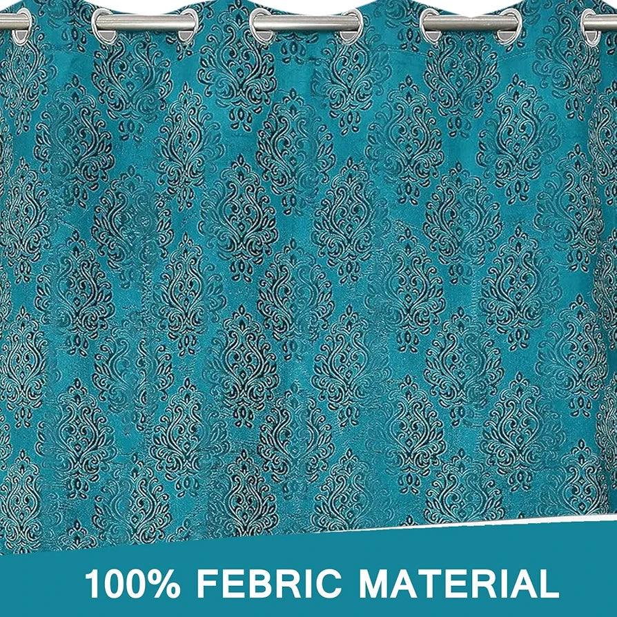 Fresh From Loom Botanical Opaque Window Curtains 6 Feet Long