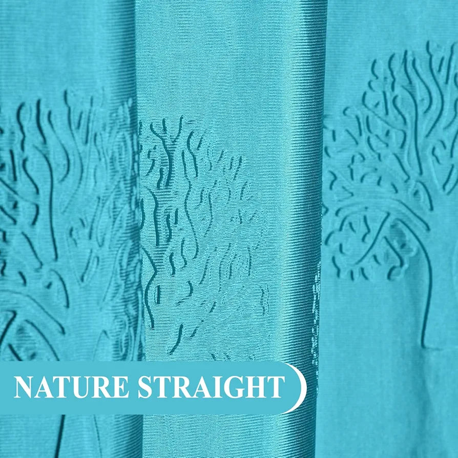 Fresh From Loom Window Curtains 5 Feet Long High Tenacity Yarn Polyester Punch Curtains Premium