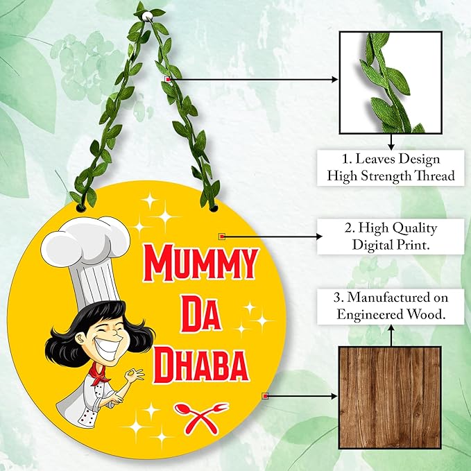 Sehaz Artworks Kitchen Decoration Items Wall Hanging for Home Decoration Kitchen Decor Gift for Mom Mother