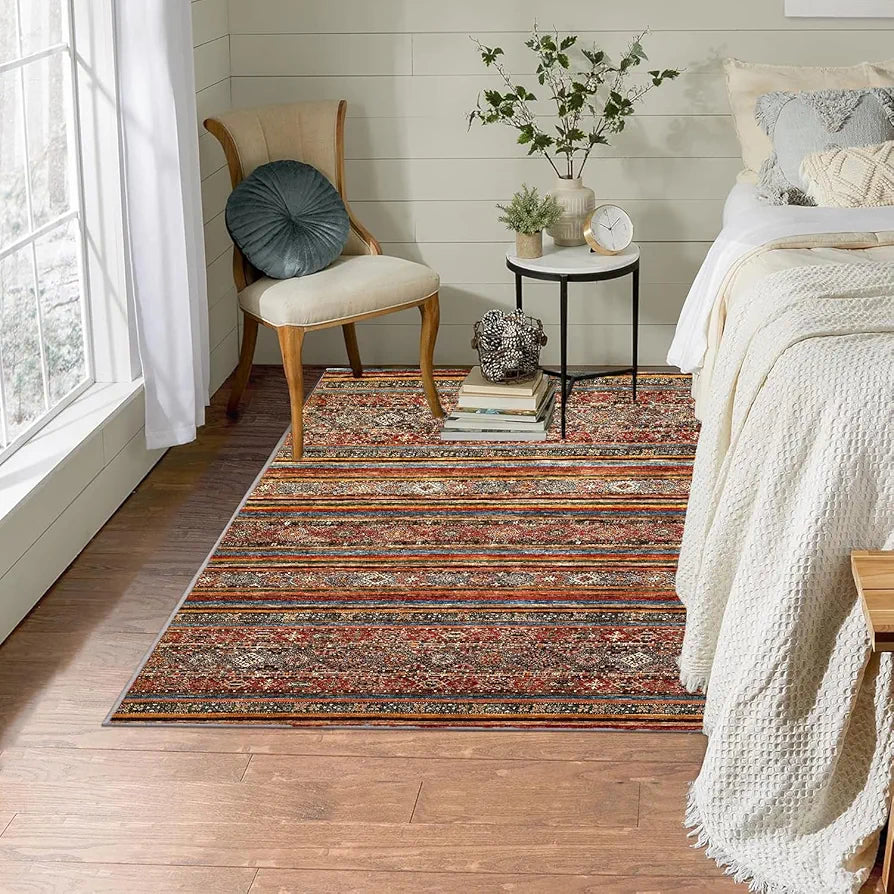 Ishro Home Premium Carpet For Hall, Bedroom, Living Room Pattern Striped