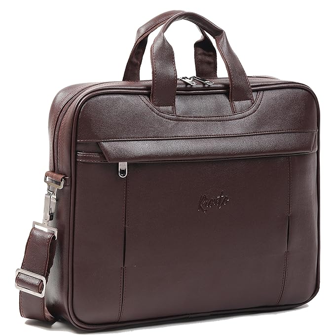 RIONTO Messenger Bag - Laptop Bag for Men, PU Leather Office Bag for Men | Supports Laptop Upto 15.6 inches