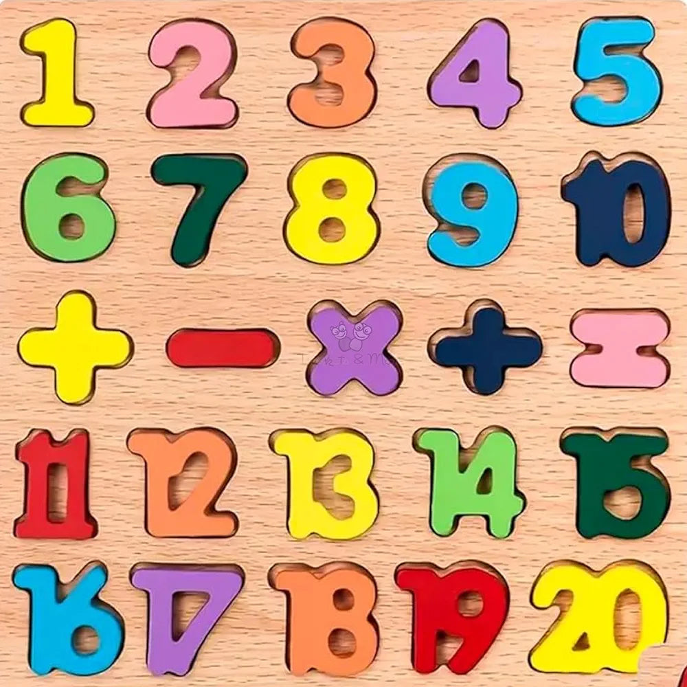 Trinkets & More 123 Numbers Puzzles Game Learning Board Maths Toy for Toddlers Preschoolers Early Educational 2+ Years