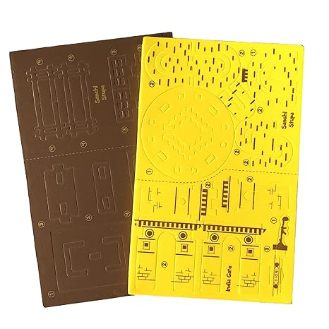 Imagimake Mapology Monuments Of India Sanchi Stupa & India Gate Construction Set Educational Toy