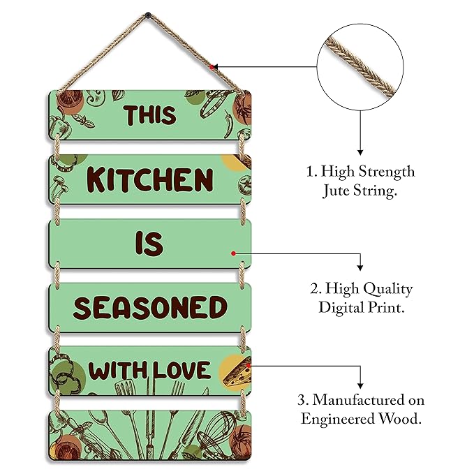 Sehaz Artworks Wall Decor for Living Room Home Decor Items Kitchen Decor Items -6-0042