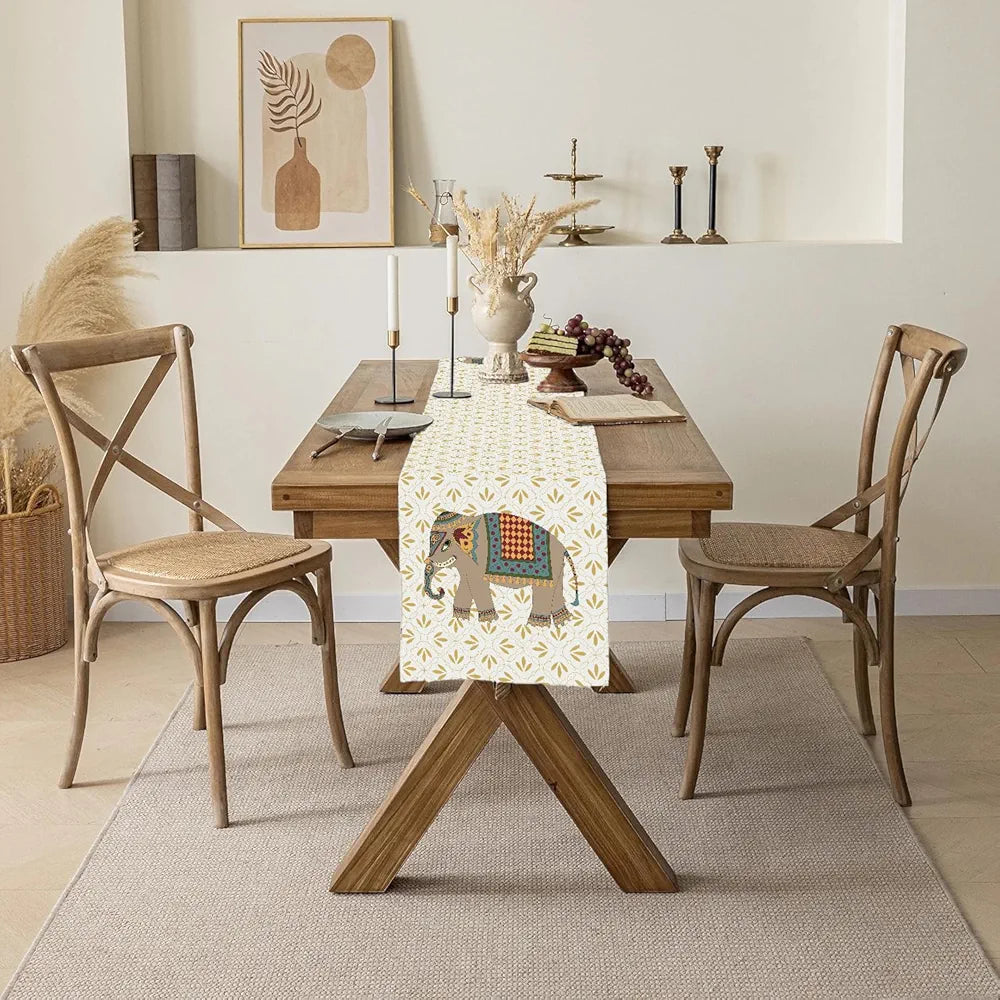 Ishro Home Premium Table Runner Colour Gaja