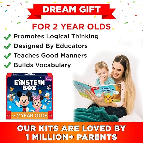 Einstein Box for Boys Girls Board Books and Fun Games Learning and Educational Toys