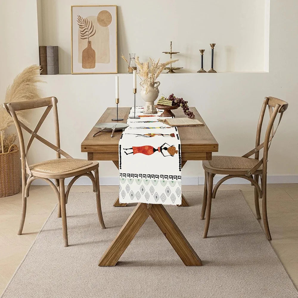 Ishro Home Premium Table Runner Colour The Lady