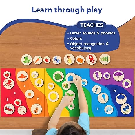 Skillmatics Magnetic Matching Activity The Alphabet Rainbow Preschool Learning Toy