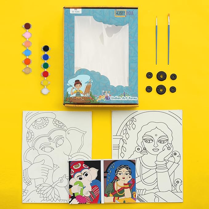 Hobby India Diy Art of India Madhubani Art | Canvas Kit