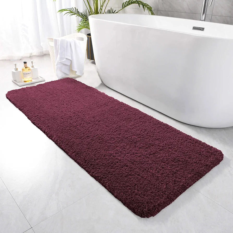 Luxe Home International Runner Super Soft Anti Skid Newman Rug For Bedroom Rectangular Colour Wine