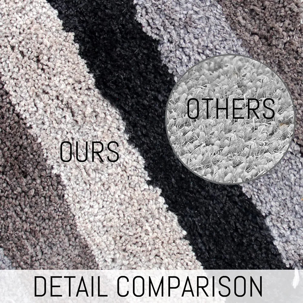 Luxe Home Jericho Doormat 2500 GSM Super Soft Microfiber Anti-Skid Mat Colour Shadow 40x60 cm (Pack of 2)