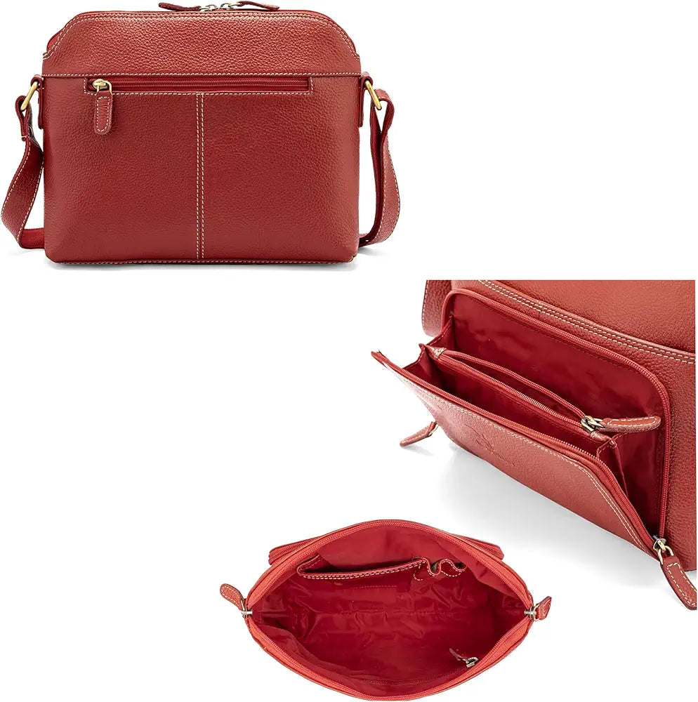 Goatter Genuine Leather Casual Sling Bag for Girls and Women