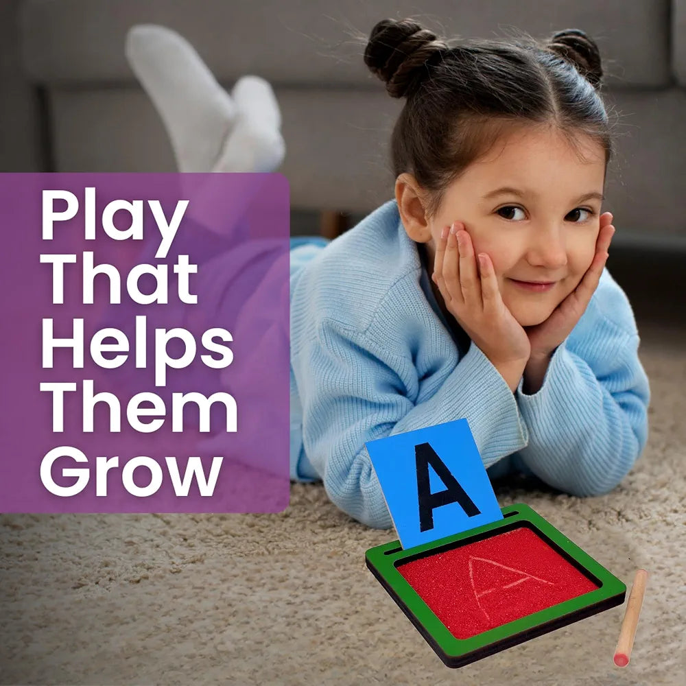 Tantrums Coloured Sand Paper with Tray | Learning Fun Education Puzzle Learning Aid for Kids