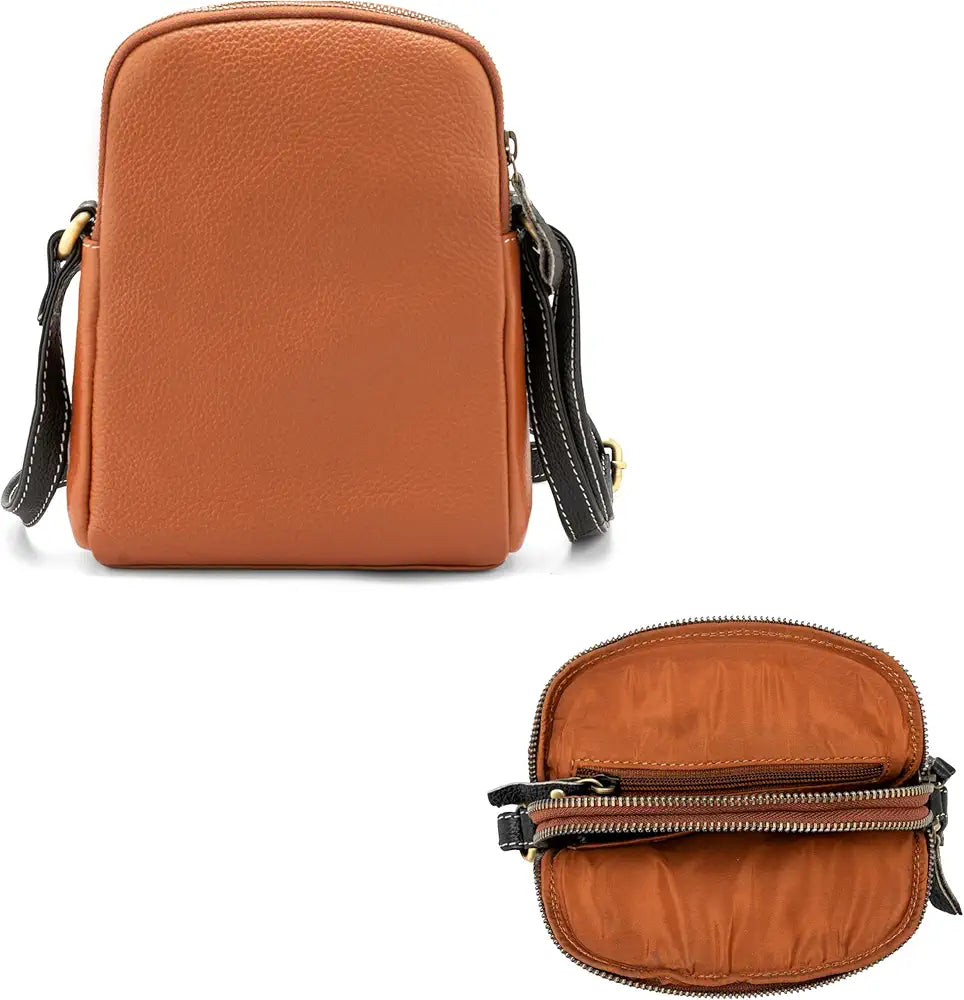 Goatter Genuine Leather Small Sling Cross-Body Bag For Girls And Women's