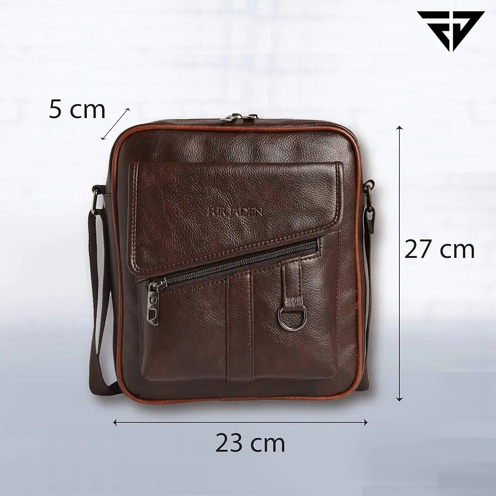 FUR JADEN Sling Cross Body Travel Office Business Messenger one Side Shoulder Bag Unisex