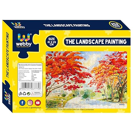 Webby Kids The Landscape Painting Jigsaw Puzzle 252 Pieces